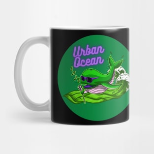 Urban Ocean Crooner Whale (Green) Mug